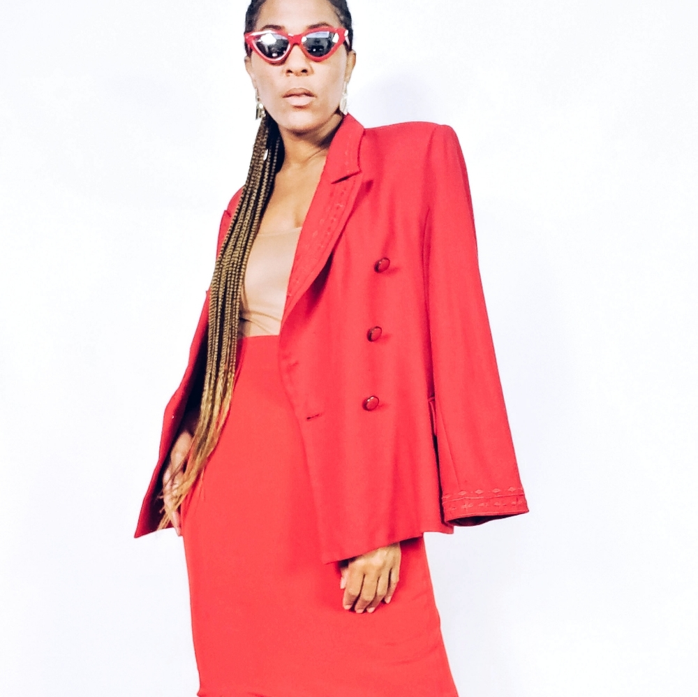 Cherry Red Blazer